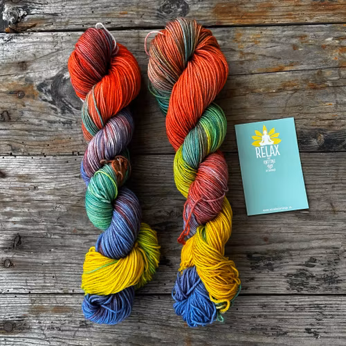 Merino Sock, 50 g, Handfärgat