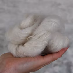 Garn att färga, 100 % Kid Mohair, 50 g