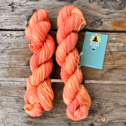 Merino Sock, 50 g, Handfärgat, Peach Melba
