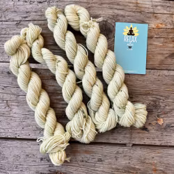 Merino Sock, 20 g, Handfärgat, Ljus Pistage