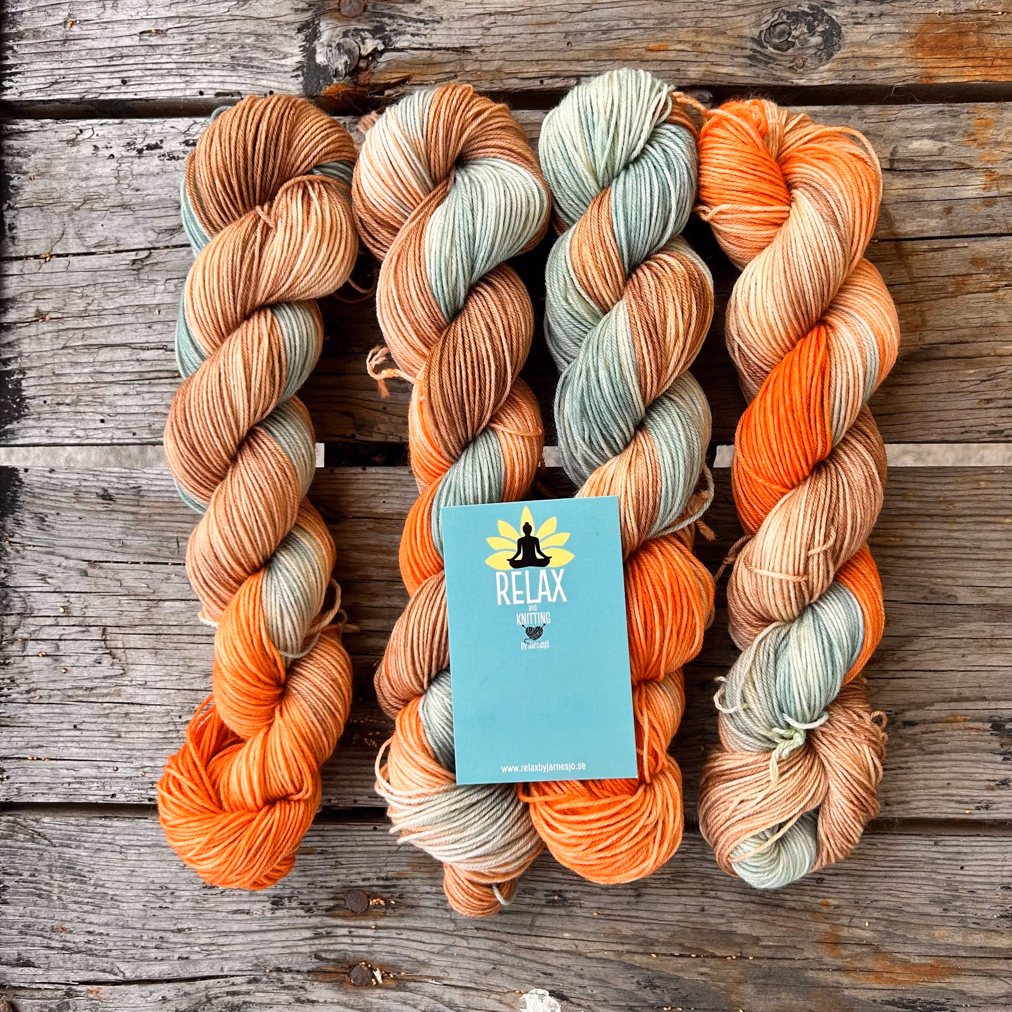 Merino Sock, 50 g, Handfärgat