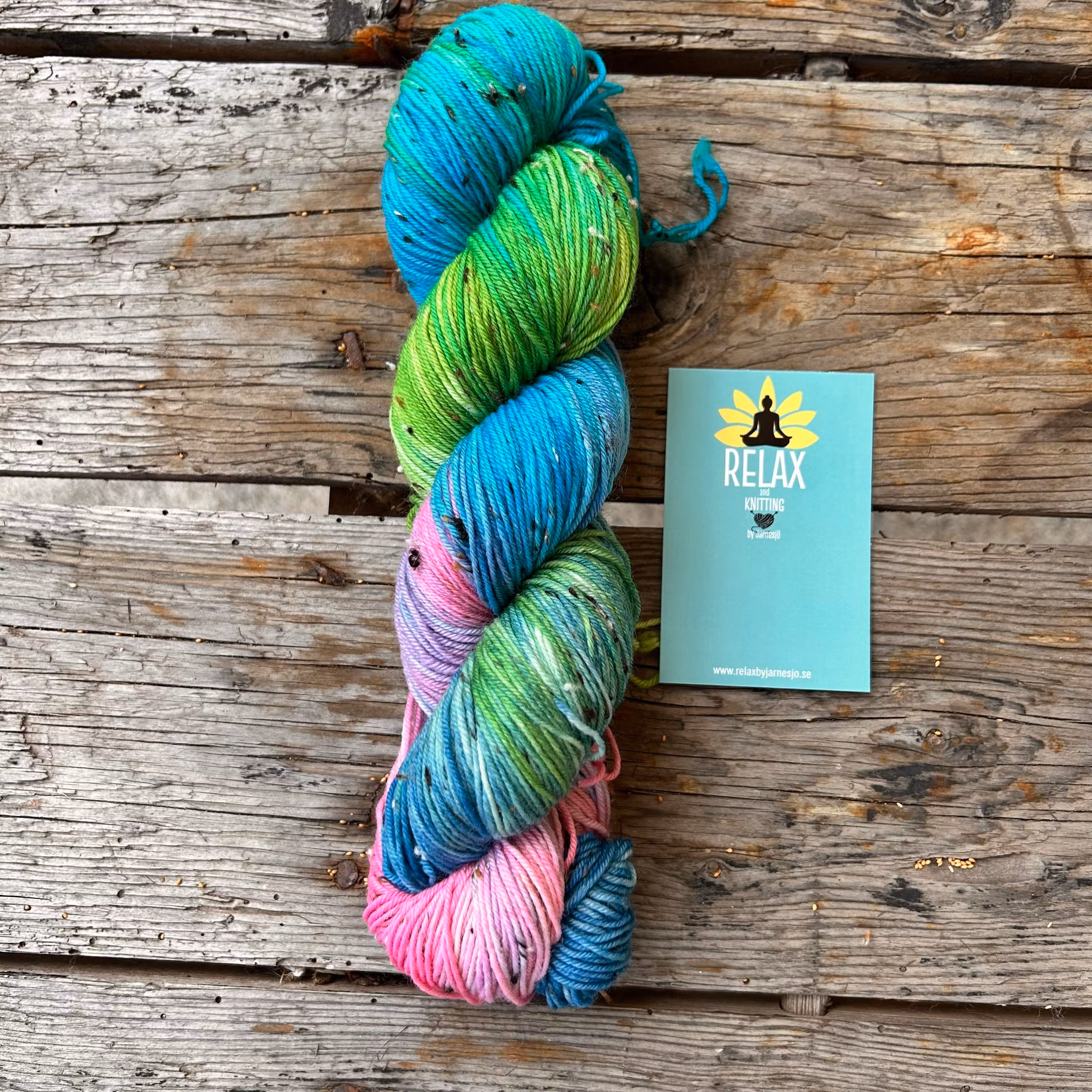 Merino Tweed Sock, 100 g, handfärgat