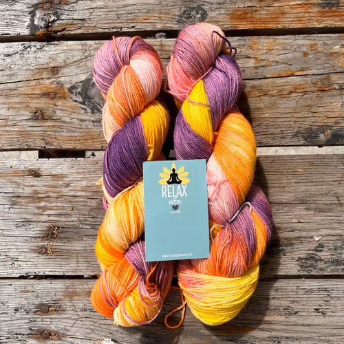 Merino Sock, 100 g, Handfärgat