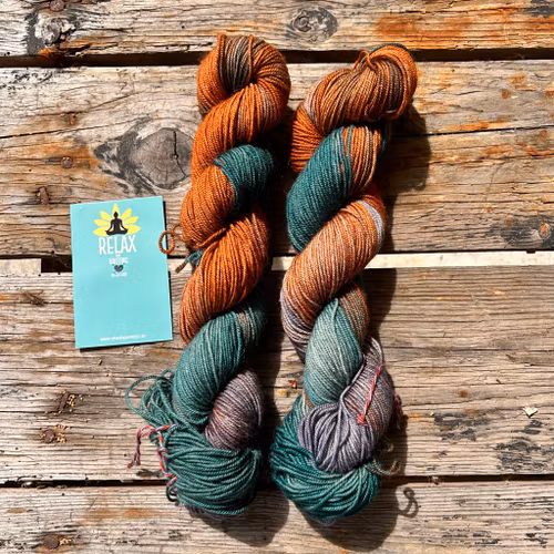 Yak Sock, 50 g, Handfärgat