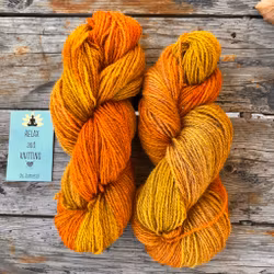 Handfärgat garn, 100 % Svensk ull
