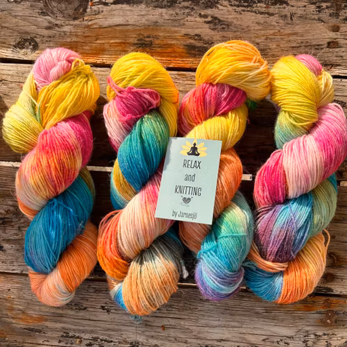 Alpacka Sock, 100 g, flerfärgat