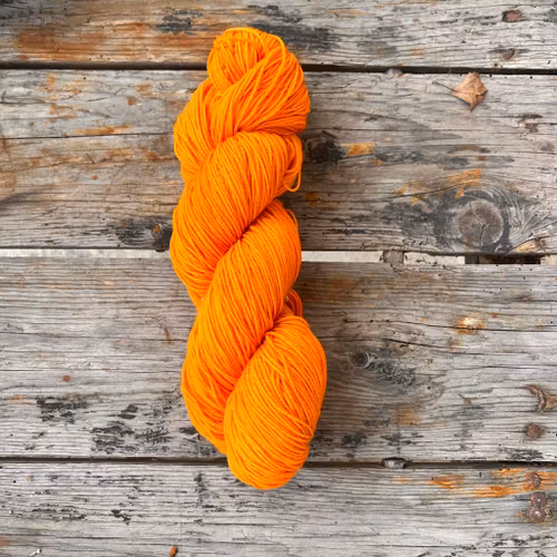 Handfärgat, Merino Sock. 100 g, orange