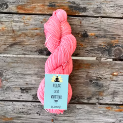 Handfärgat, Merino Sock. 100 g, flamingo pink