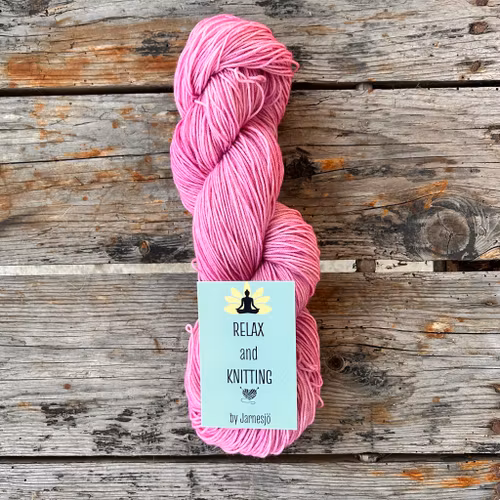 Handfärgat, Merino Sock. 100 g, valentin blush