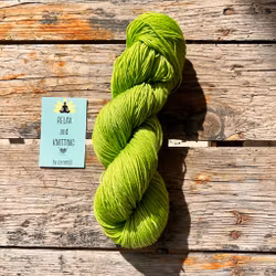 Handfärgat, Merino Sock. 100 g, grönt äpple