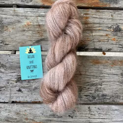Handfärgat,  Kid Mohair/Silk , 50 g, nougat