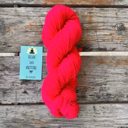 Handfärgatgarn, Socki Fine, 100g, briljantröd