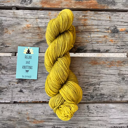 Handfärgatgarn, Socki Fine, 100g, grönt