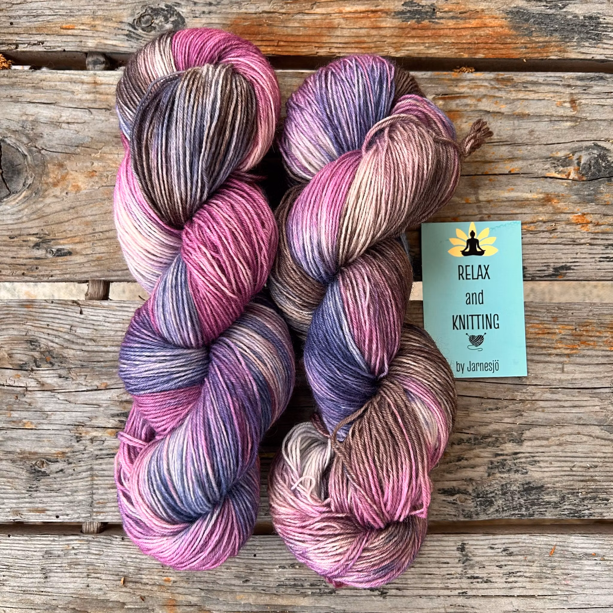 Handfärgatgarn, Socki Fine, 100g, flerfärgat