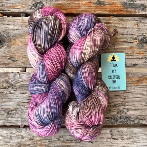 Handfärgatgarn, Socki Fine, 100g, flerfärgat