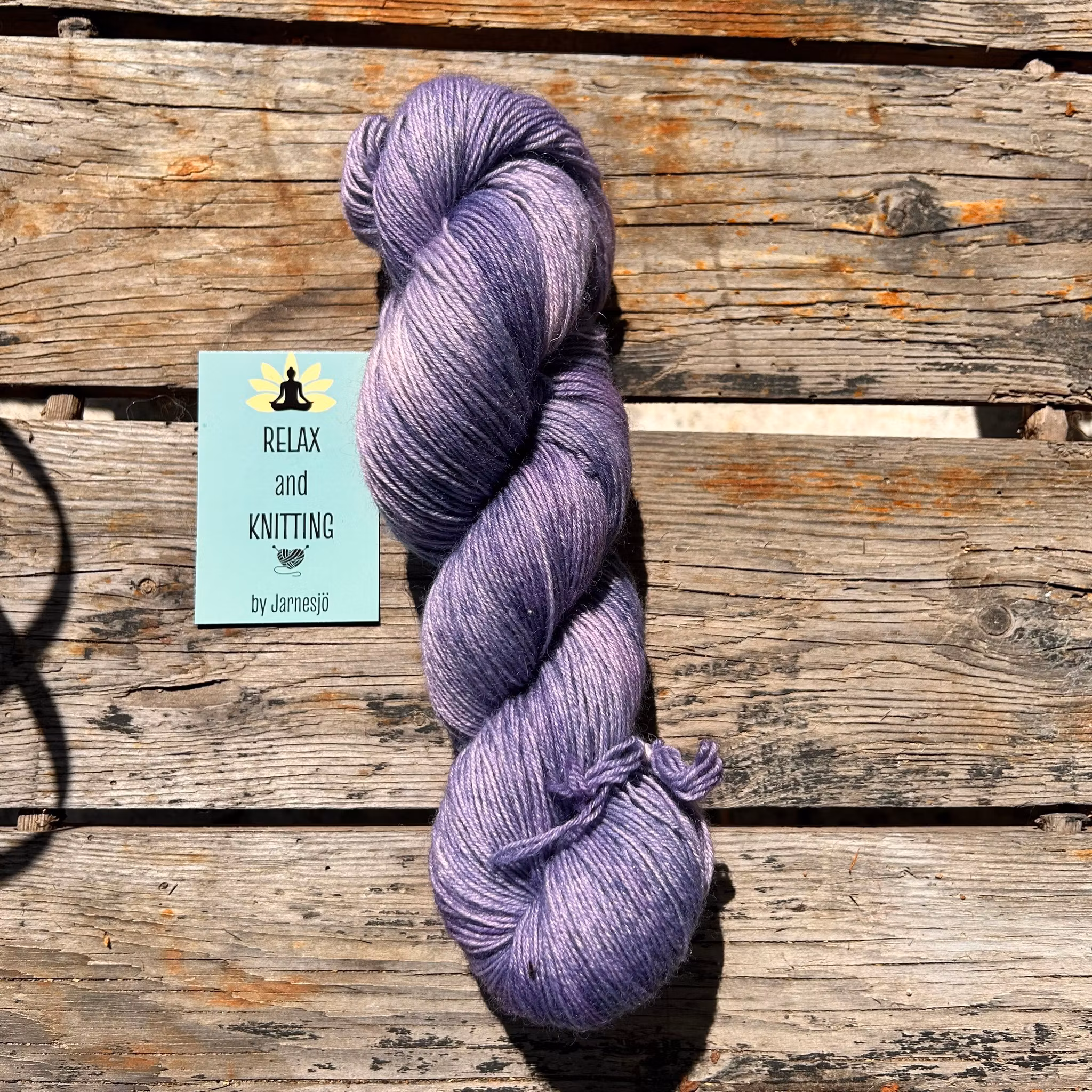 Handfärgatgarn, Socki Fine, 100g, lila