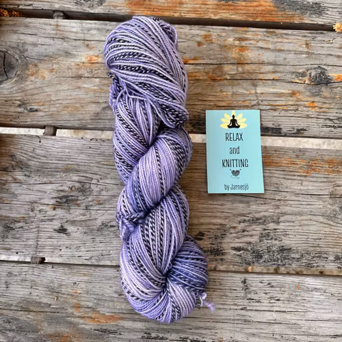 Zebra Sock, 100 g, lila , handfärgat