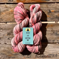 Zebra Sock, 100 g, rosa, handfärgat