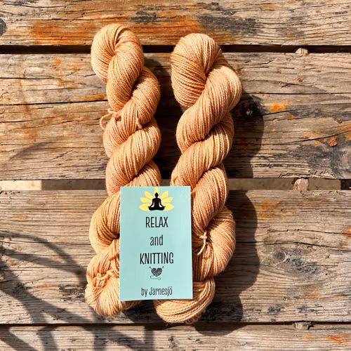 Handfärgat garn, Silver Sparkle Sock, 50g, nougat