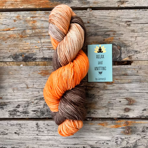 Handfärgat garn, Bronze Sparkle Sock, 100 g, blå/grönt