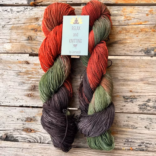 Handfärgatgarn, Yak  Sock, 100g