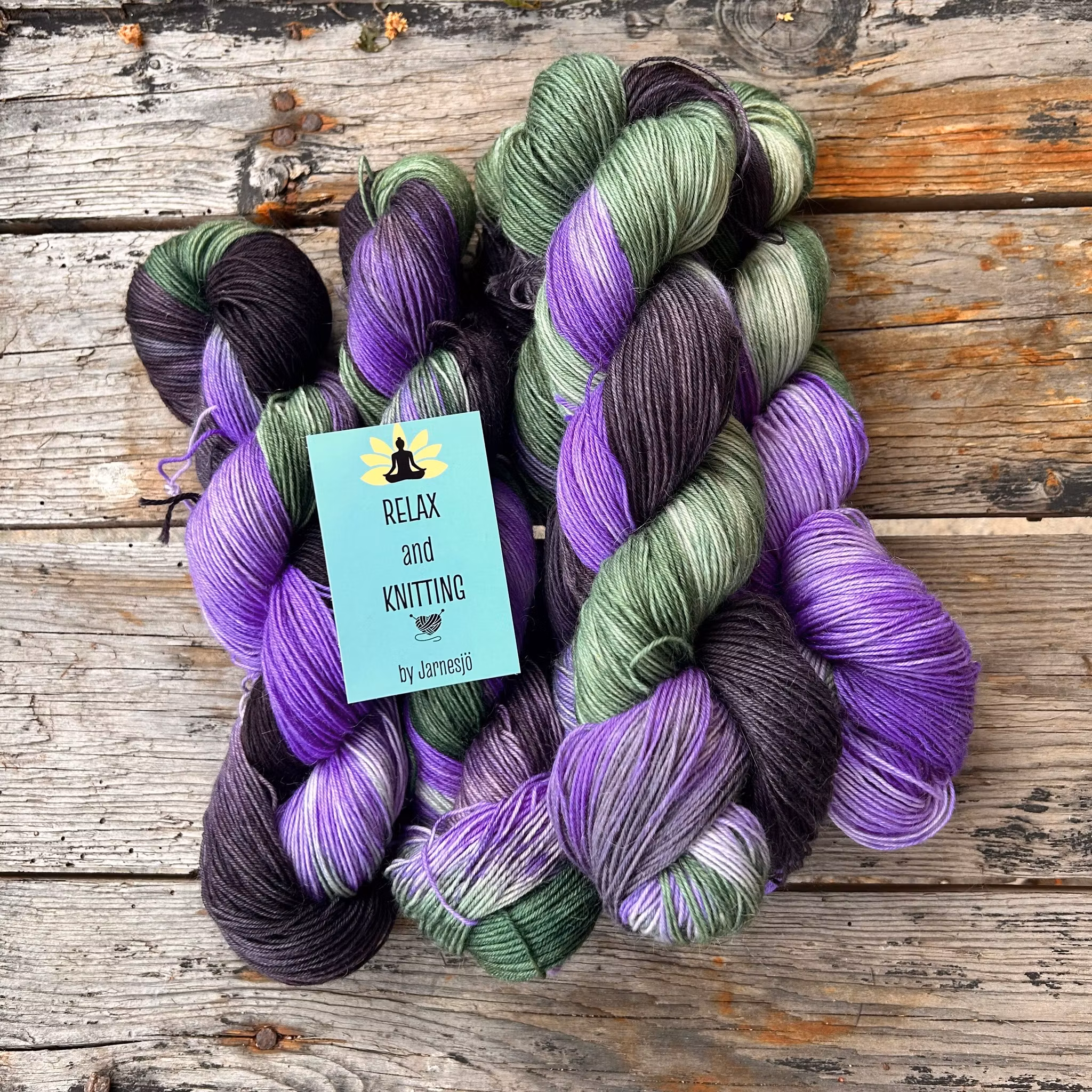 Handfärgat garn, Karoon Sock, 100g