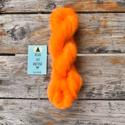 Handfärgat,  Kid Mohair/Silk , 50 g, orange