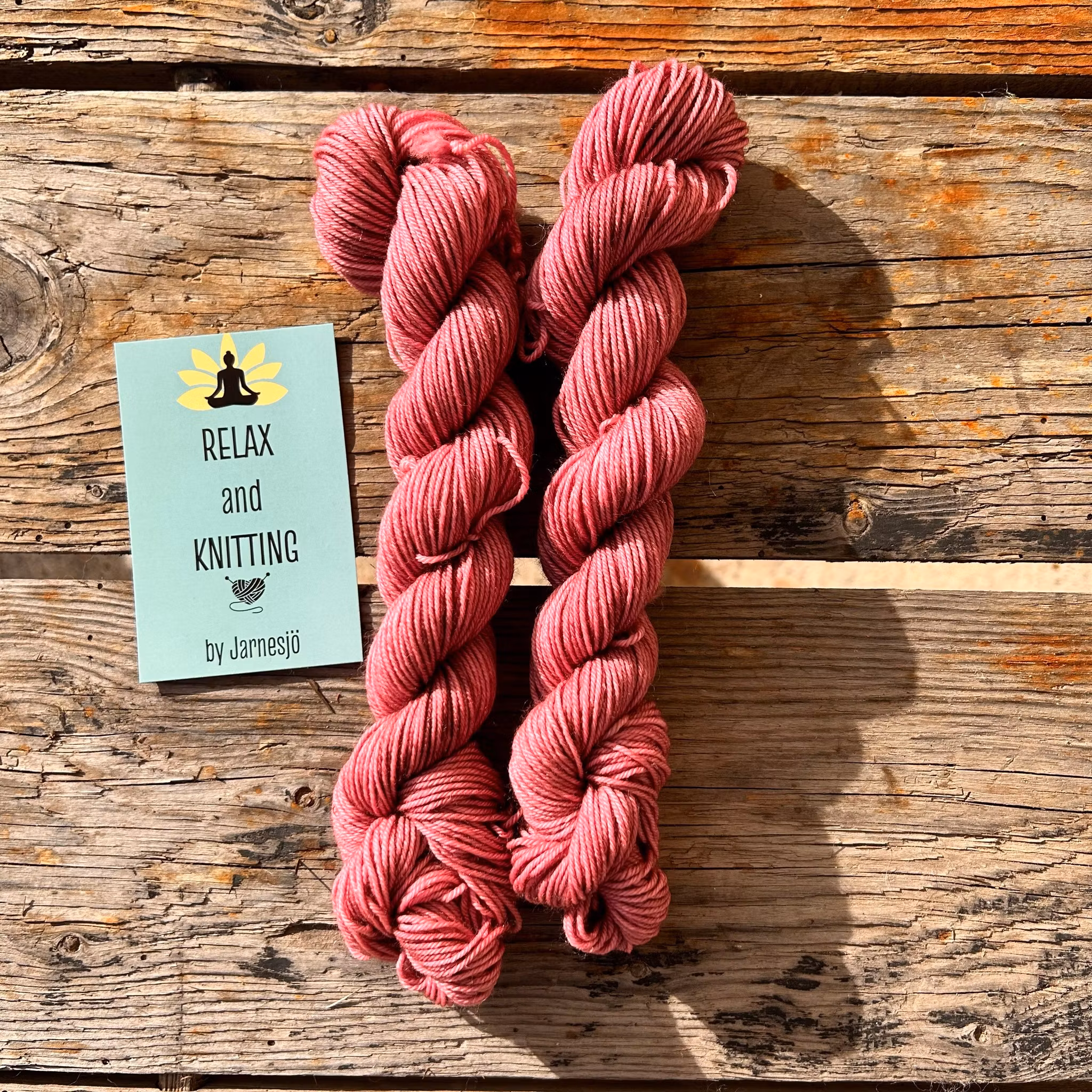 Handfärgat garn, Merino Sock, 20 g, ljung