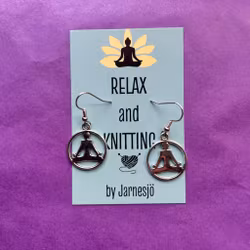 Örhängen, Yoga, antiksilver