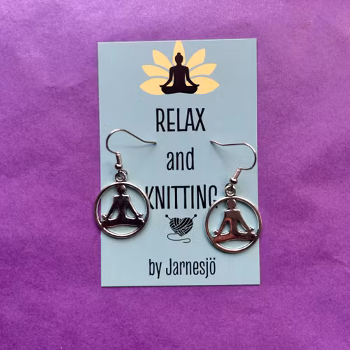 Örhängen, Yoga, antiksilver