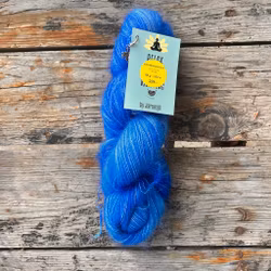 Handfärgat garn,  Kid Mohair/Silk , 50 g, blå