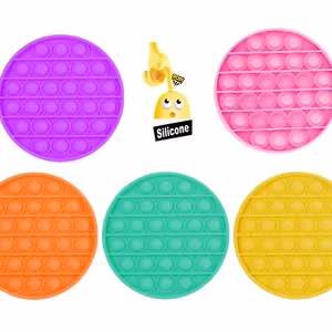 2-pack Pop It Fidget Toy Rund CE Godkänd