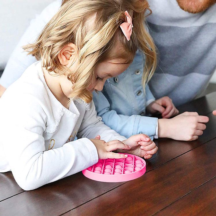 2-pack Pop It Fidget Toy Rund CE Godkänd