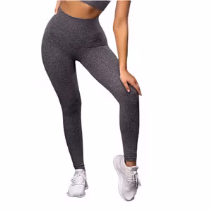 Grå Leggings med hög midja