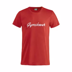 Röd T-shirt Gymshout