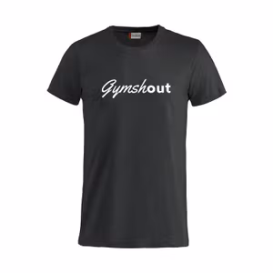 Svart T-shirt Gymshout