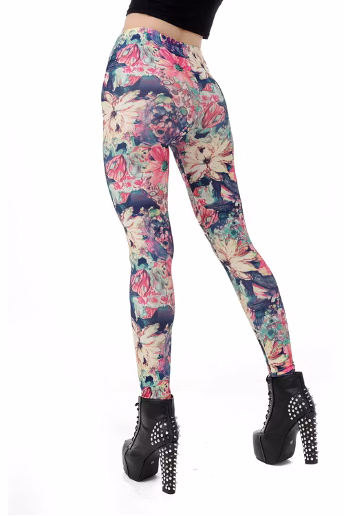 Blommiga Leggings