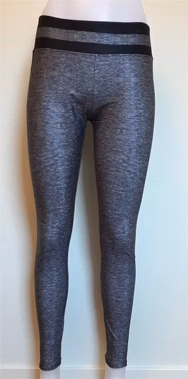 Grå leggings med svart på sidorna