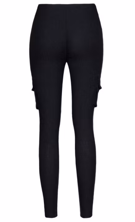 Svarta Cargo Leggings