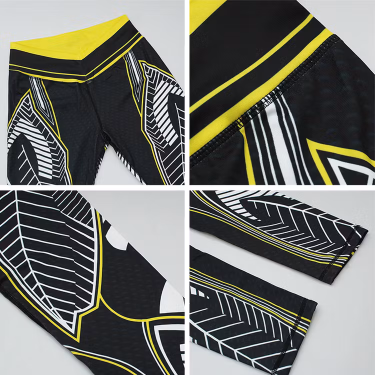 Svarta Mandala Sport Gym Tights