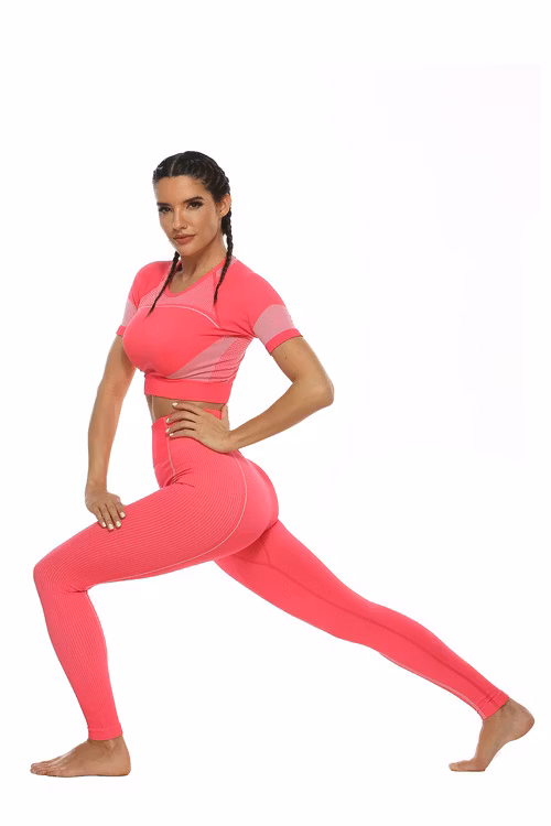 Träningstights Yoga Leggings Rosa