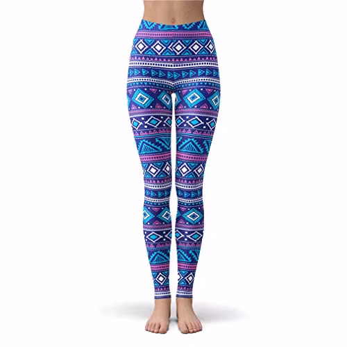 Mönstrade Mjuka Yoga Leggings