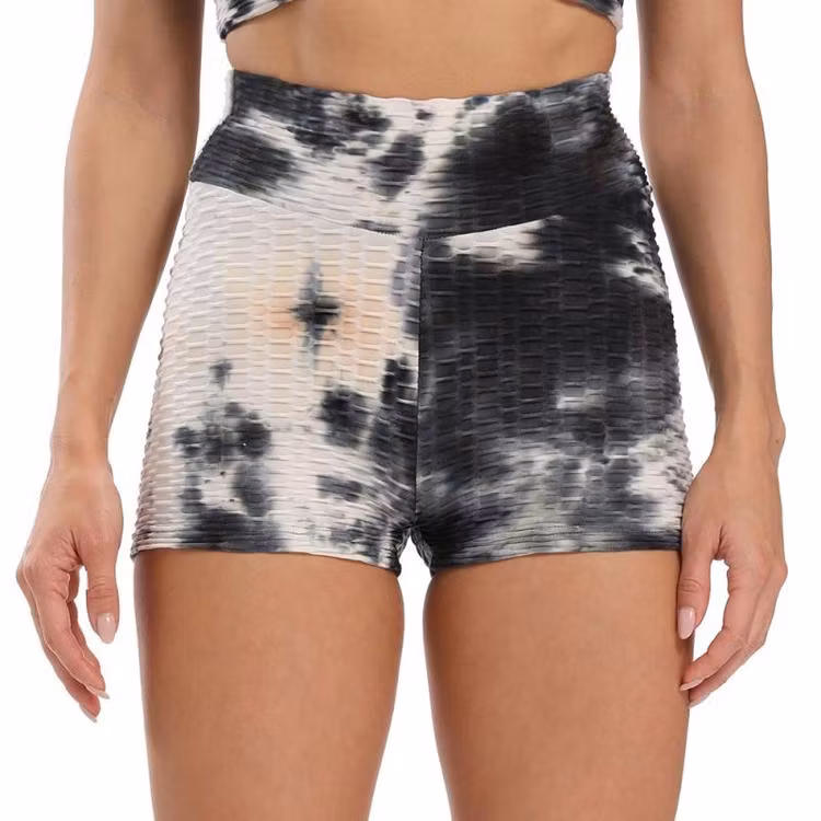 Svart Vita Shorts Tie Dye