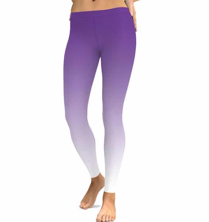 Lila till Vitt Leggings