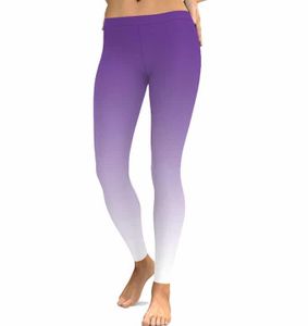 Lila till Vitt Leggings
