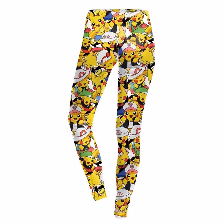 Gula Småfigurer PokeMon Leggings