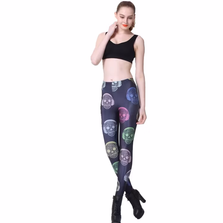 Dödskalle med Hörlurar Leggings