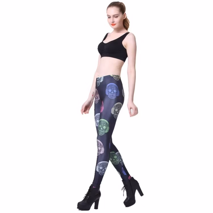 Dödskalle med Hörlurar Leggings