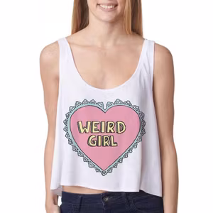 Weird Girl Crop Top