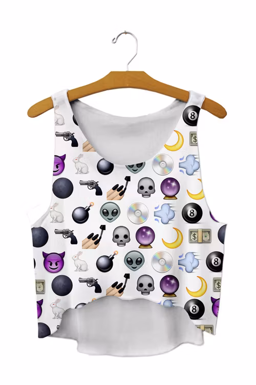 Emoji Crop Top